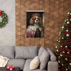 Cavalier King Charles Spaniel Kings & Queens Royal Portrait Matte Poster, Regal Dog Art Print, Wall Art