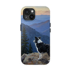 Acrylic Border Collie - Mountain Overlook | Tough Phone Case