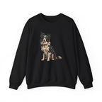 Border Collie Sweatshirt | Painterly Dog Art Crewneck | Border Collie Mom Gift | Cozy Pullover for Dog Lovers | Pet Portrait Apparel — primary view
