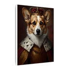Pembroke Welsh Corgi Renaissance Royal Portrait Canvas Wall Art, Regal Dog Painting, Pembroke Welsh Corgi Lover Gift, Stretched Canvas