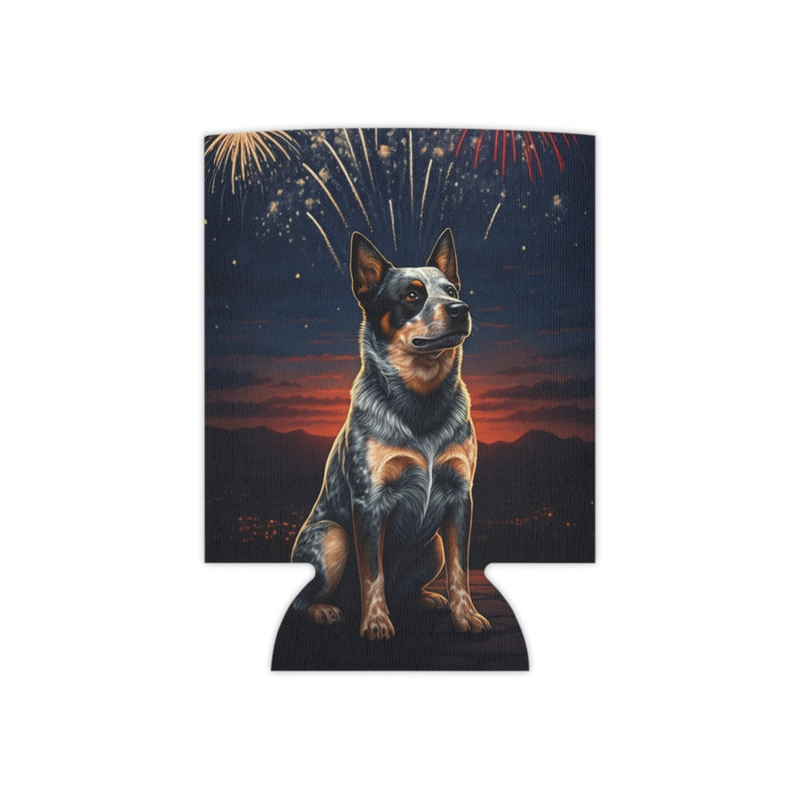 Australian Cattle Dog America 250 Patriotic Pattern Can Cooler Gift for ACD Mom Dad Lover