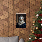 Australian Shepherd Kings & Queens Royal Portrait Matte Poster, Regal Dog Art Print, Australian Shepherd Lover Gift, Wall Art