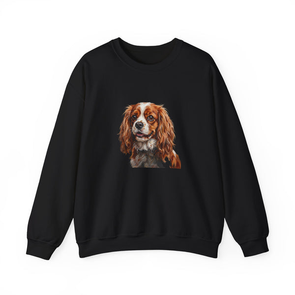 Cavalier King Charles Spaniel Sweatshirt | Painterly Dog Art Crewneck | Cavalier Mom Gift | Cozy Pullover for Dog Lovers