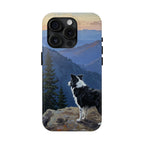 Acrylic Border Collie - Mountain Overlook | Tough Phone Case