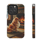 Acrylic Pomeranian - Winter Hearth | Tough Phone Case