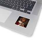 Dachshund Kings & Queens Royal Portrait Sticker, Dog Portrait Vinyl Decal, Kiss-Cut Sticker, Dachshund Lover Gift