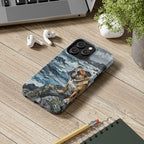 English Bulldog Acrylic Gallery Print Coastal Cliffside Phone Case | Premium Dog Prints | Tritan — view 12 of 28