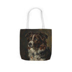 Border Collie Tote Bag | Painterly Dog Art Canvas Tote | Border Collie Mom Gift | Dog Lover Market Bag | Pet Portrait Accessory