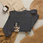 Border Collie Sweatshirt | Painterly Dog Art Crewneck | Border Collie Mom Gift | Cozy Pullover for Dog Lovers | Pet Portrait Apparel