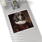 Poodle Renaissance Royal Portrait Sticker, Dog Portrait Vinyl Decal, Kiss-Cut Sticker, Poodle Lover Gift