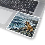 Acrylic Gallery Print English Bulldog - Coastal Cliffside | Kiss-Cut Stickers — view 7 of 12