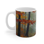 Acrylic Labrador Retriever - Autumn Woods | Ceramic Mug 11oz