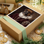 Boxer Renaissance Royal Portrait Sticker, Dog Portrait Vinyl Decal, Kiss-Cut Sticker, Boxer Lover Gift