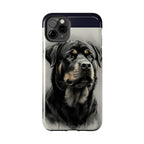 Charcoal Rottweiler Rottweiler Tough Phone Case - Rottweiler pride — gentle giants deserve great art — view 39 of 103