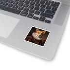 Corgi Renaissance Royal Portrait Sticker, Dog Portrait Vinyl Decal, Kiss-Cut Sticker, Corgi Lover Gift