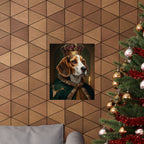 Beagle Kings & Queens Royal Portrait Matte Poster, Regal Dog Art Print, Beagle Lover Gift, Wall Art