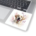 Labrador Retriever Watercolor Butterfly Bloom Kiss-Cut Stickers | Premium Dog Prints | Tritan — view 7 of 12