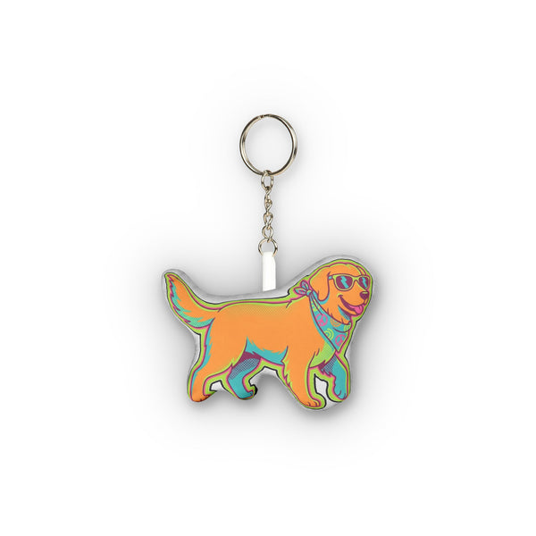 Y2K Golden Retriever Plush Keychain | Tritan — Lifestyle View