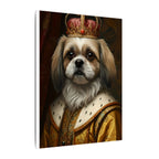 Shih Tzu Renaissance Royal Portrait Canvas Wall Art, Regal Dog Painting, Shih Tzu Lover Gift, Stretched Canvas