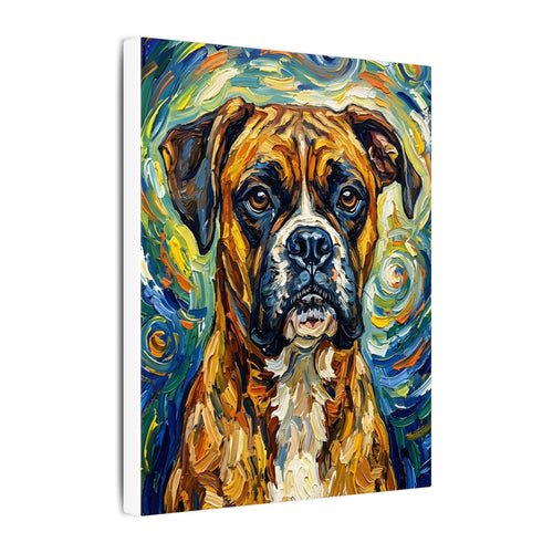 Gallery-wrapped canvas side profile showing the 0.75 inch depth