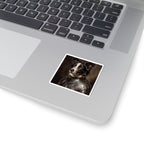Border Collie Medieval Knight Portrait Sticker, Dog Portrait Vinyl Decal, Kiss-Cut Sticker, Border Collie Lover Gift