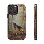 Acrylic German Shepherd - Autumn Woods | Tough Phone Case