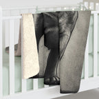 English Bulldog Charcoal Portrait Throw Blanket | Premium Dog Prints | Tritan — view 6 of 9