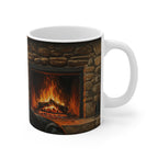 Acrylic Rottweiler - Winter Hearth | Ceramic Mug 11oz