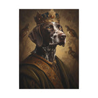 German Shorthaired Pointer Kings & Queens Royal Portrait Canvas Wall Art, Regal Dog Painting, Stretched Canvas