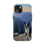 Acrylic Boston Terrier - Mountain Overlook | Tough Phone Case
