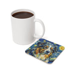 Australian Shepherd Coaster Post-Impressionist Oil Painting - Aussie Dog Art Decor, Pet Lover Gift, Puppy Keepsake