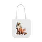 Golden Retriever Halloween Tote Bag | Ghost Dog Canvas Tote | Tritan