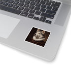 Siberian Husky Renaissance Royal Portrait Sticker, Dog Portrait Vinyl Decal, Kiss-Cut Sticker, Siberian Husky Lover Gift