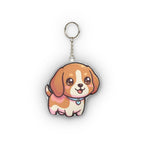 Chibi Beagle Plush Keychain | Tritan