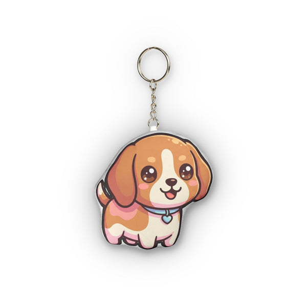Chibi Beagle Plush Keychain | Tritan — Lifestyle View