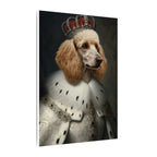 Poodle Kings & Queens Royal Portrait Canvas Wall Art, Regal Dog Painting, Poodle Lover Gift, Stretched Canvas