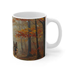 Acrylic German Shepherd - Autumn Woods | Ceramic Mug 11oz