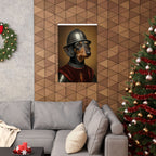 Dachshund Medieval Knight Portrait Matte Poster, Regal Dog Art Print, Dachshund Lover Gift, Wall Art