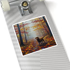 Acrylic Labrador Retriever - Autumn Woods | Kiss-Cut Stickers