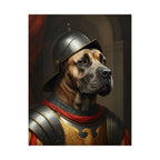 Cane Corso Medieval Knight Portrait Matte Poster, Regal Dog Art Print, Cane Corso Lover Gift, Wall Art
