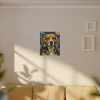 Beagle Post-Impressionist Oil Painting Canvas Print, Dog Wall Art Decor, Pet Lover Gift