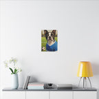 Boston Terrier Oil Painting Soccer Portrait Canvas Wall Art - Dog Lover Gift, Pet Decor, Sports Fan Home Art