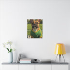 French Bulldog Oil Painting Soccer Portrait Canvas Wall Art Decor Gift for Dog Lovers