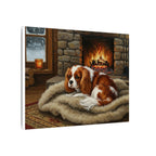 Cavalier King Charles Spaniel Acrylic Painting Canvas Wall Art, Dog Lover Gift, Pet Portrait Decor, Stretched Canvas Print
