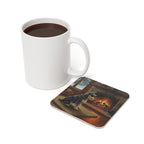 Acrylic Miniature Schnauzer - Winter Hearth | Cork Back Coaster