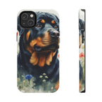 Rottweiler Watercolor Wildflower Field Phone Case | Premium Dog Prints | Tritan — view 4 of 28