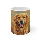 Acrylic-Style Golden Retriever - Amber | Ceramic Mug 11oz