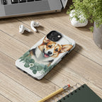 Corgi Watercolor Botanical Wreath Phone Case | Premium Dog Prints | Tritan — view 10 of 28