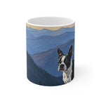 Acrylic Boston Terrier - Mountain Overlook | Ceramic Mug 11oz