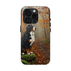 Acrylic Bernese Mountain Dog - Autumn Woods | Tough Phone Case